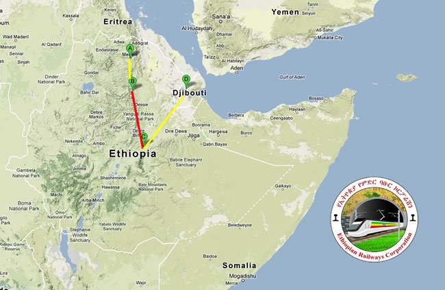 Ethiopian Railway Project Map Africa Tracks: Construction Of Key Djibouti-Ethiopia Rail Line To Finish –  Fahamu